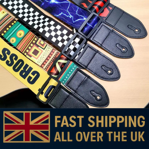 Soft leather guitar strap - soft,