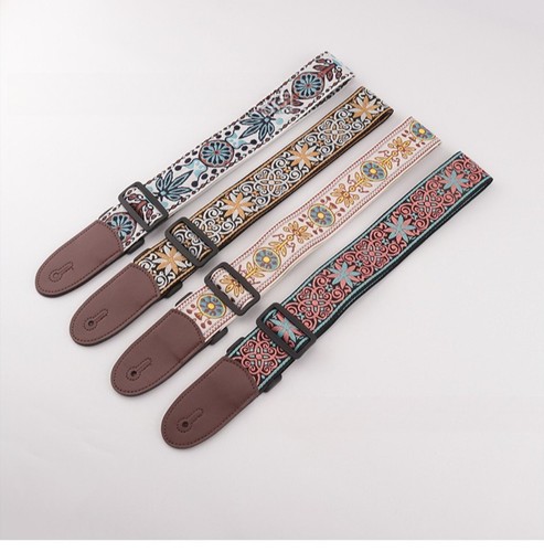 Guitar strap embroidered - strap,