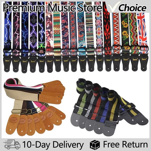 Guitar strap leather - strap, pu
