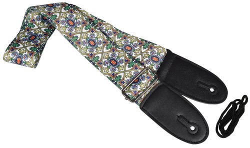 Guitar strap floral - floral, pattern