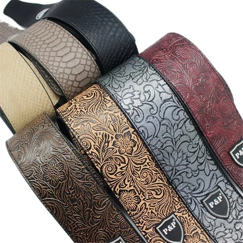 Guitar strap leather - pu,