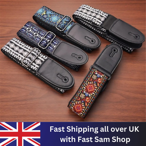 Braid embroidered woven guitar - woven,