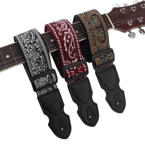 Leather guitar strap pick - leather, w