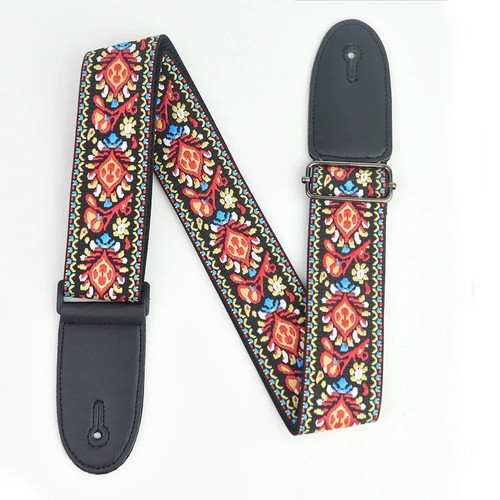 Braid embroidered woven guitar - embroidered,