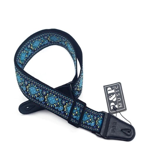 Embroidery guitar strap - embroidery,