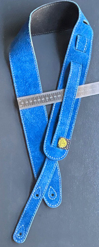 Colonial leather blue suede - leather,