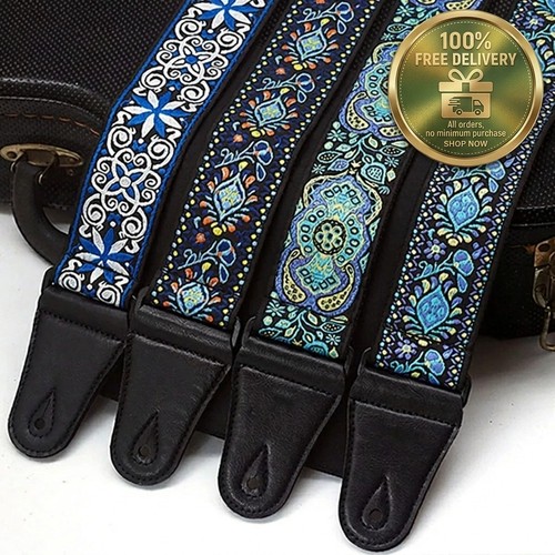 Braid embroidered woven guitar - embroidered,