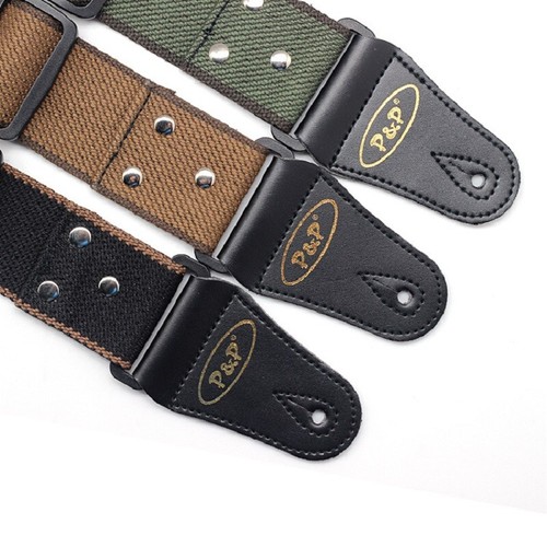 Soft leather guitar strap - soft,