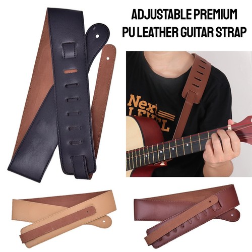 Thick padded leather guitar - padded, pu