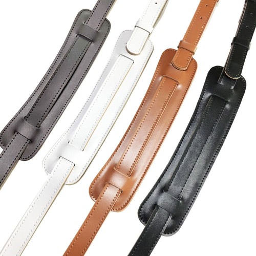 Leather guitar crossbody strap - leather,